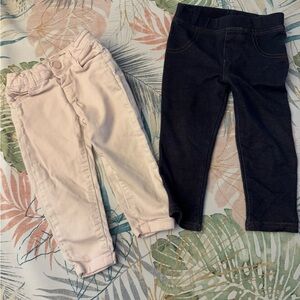 Zara baby girl pink jeans pants and jeans leggings size 12 - 18 months